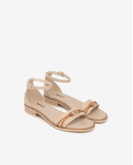 SANDALO NEROGIARDINI DONNA T.PAGLIA FRESH 01/S  TAMIGI LINO TR BEVAGNA 592 BEIGE E615897D/420