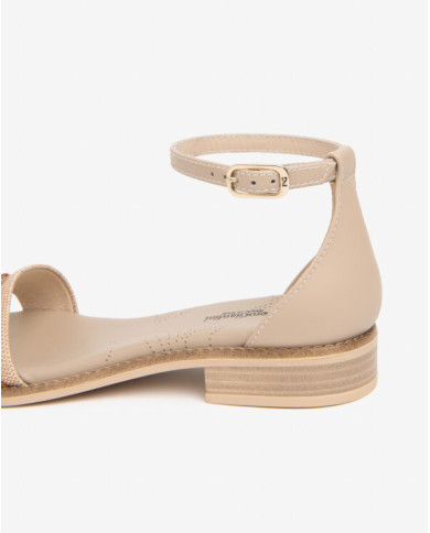 SANDALO NEROGIARDINI DONNA T.PAGLIA FRESH 01/S  TAMIGI LINO TR BEVAGNA 592 BEIGE E615897D/420