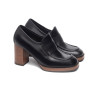 MOCASSINI CON TACCO NEROGIARDINI DONNA IN PELLE NERO 8CM I308190D/100