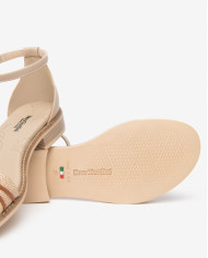SANDALO NEROGIARDINI DONNA T.PAGLIA FRESH 01/S  TAMIGI LINO TR BEVAGNA 592 BEIGE E615897D/420