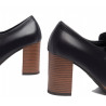 MOCASSINI CON TACCO NEROGIARDINI DONNA IN PELLE NERO 8CM I308190D/100