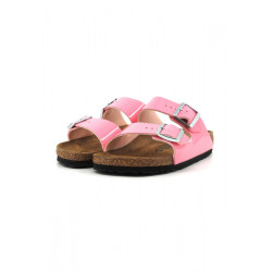 CIABATTE BIRKENSTOCK DONNA ARIZONA PATENT CANDY PINK 1026957