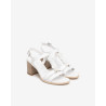 SANDALO CON TACCO NEROGIARDINI DONNA LOIRA BIANCO TR AULLA NATURALE TACCO 7CM E615860D/707
