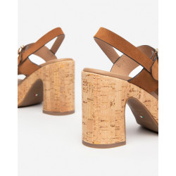 SANDALI CON TACCO NEROGIARDINI DONNA VELOUR TABACCO PU.MARSALA  TACCO 10,5CM E410390D/326