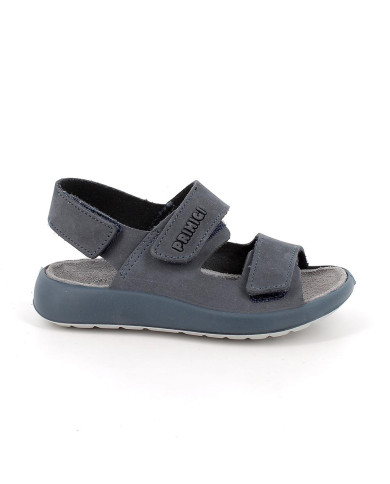 SANDALO PRIMIGI BAMBINO NABUK LISCIO  BLU 1396000            