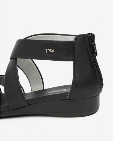 SANDALO CON TACCO NEROGIARDINI DONNA TAMIGI NERO TR VIESTE 415 NERO TACCO 2,5CM E615830D/100