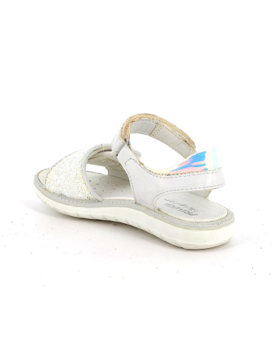 SANDALO PRIMIGI BAMBINA S.NAP.IRI/GLITT BIANCO/SNOW  1385133   
