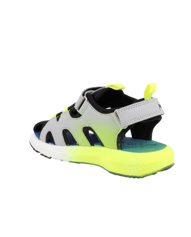 SANDALO PRIMIGI BAMBINO NAPPA PU  GRIGIO-NAVY 1477211   