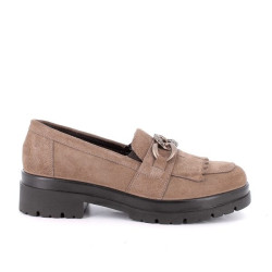 MOCASSINO ENVAL SOFT DONNA IN PELLE FANGO TACCO 5CM 6752533