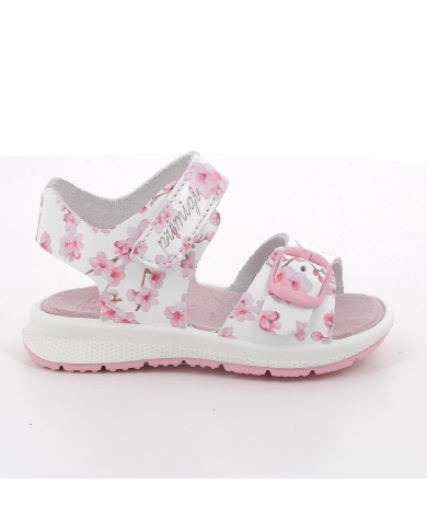 SANDALO PRIMIGI PRIMI PASSI BAMBINA SI.ST.CILIEGIO  B.CO-RSA-FUCS 1365933 