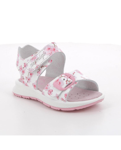 SANDALO PRIMIGI PRIMI PASSI BAMBINA SI.ST.CILIEGIO  B.CO-RSA-FUCS 1365933 