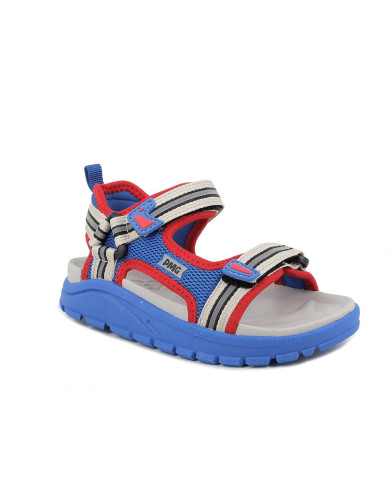 SANDALO PRIMIGI BAMBINO T.RETE/NASTRO  ROYAL/BEIG-PANN 1475044