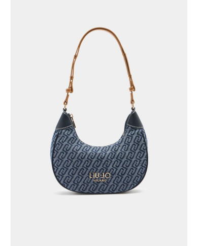 BORSA LIU JO HOBO PICCOLA LEATHER BAG DRESS BLUE 23X8X21CM AA6072 T379A 94024