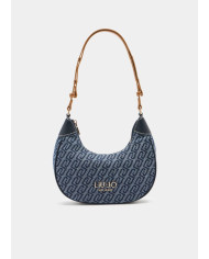 BORSA LIU JO HOBO PICCOLA LEATHER BAG DRESS BLUE 23X8X21CM AA6072 T379A 94024