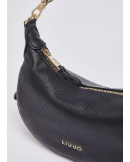 BORSA LIU JO PICCOLA HOBO BAG BLACK 26X7X19CM AA6058 ES026 22222