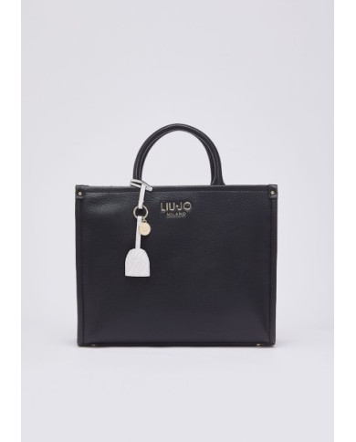 BORSA LIU JO LEATHER BAG BLACK 34X13X28CM AA6071 E1012 22222