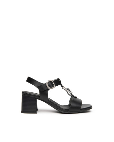 SANDALO CON TACCO NEROGIARDINI DONNA TAMIGI NERO TPU LOZZA FEN NERO TACCO 5,5CM E615870D/100