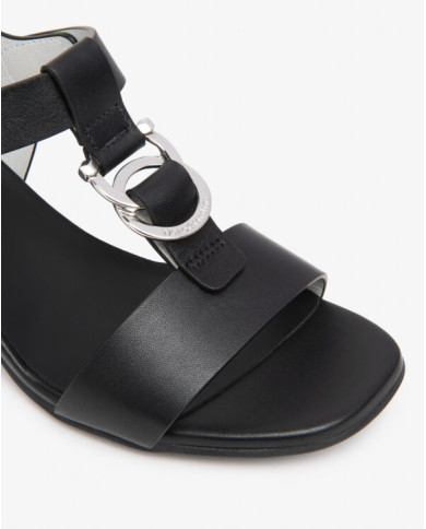 SANDALO CON TACCO NEROGIARDINI DONNA TAMIGI NERO TPU LOZZA FEN NERO TACCO 5,5CM E615870D/100