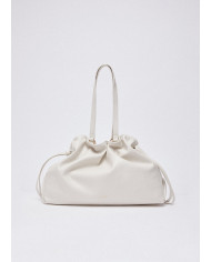 BORSA A SPALLA LIU JO RICCY GRANDE SHOPPING BAG CREAM 38X14X29CM AA6098 ES027 X0459 