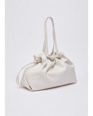 BORSA A SPALLA LIU JO RICCY GRANDE SHOPPING BAG CREAM 38X14X29CM AA6098 ES027 X0459 