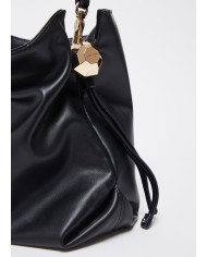BORSA A SPALLA LIU JO RICCY MEDIA HOBO BAG BLACK 30X11X25CM AA6096 E0958 22222