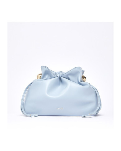 BORSA LIU JO RICCY MEDIA HOBO BAG DUSTY BLUE  AA6096 E0958 09C45