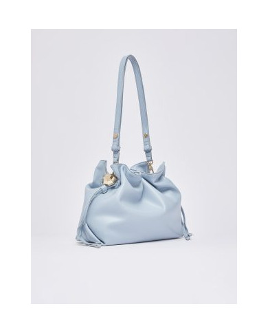 BORSA LIU JO RICCY MEDIA HOBO BAG DUSTY BLUE  AA6096 E0958 09C45