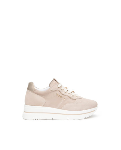 SNEAKERS NEROGIARDINI DONNA VELOUR COL.FEMMEETOILE COL.SATURNT.BRILL COL.PLATINO E615200D/677