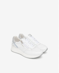 SNEAKERS NEROGIARDINI DONNA SKIPPER BIANCO SKIPPER BIANCO T.GIOVE BIANCO/GRIGI VELOUR E615190D/707