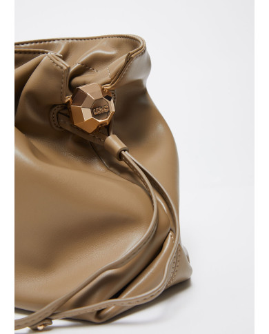 BORSA A SPALLA LIU JO RICCY MEDIA HOBO BAG MUD 30X11X25CM AA6096 E0958 01679