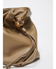 BORSA A SPALLA LIU JO RICCY MEDIA HOBO BAG MUD 30X11X25CM AA6096 E0958 01679