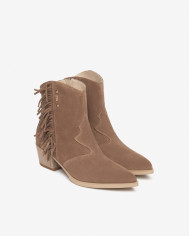 STIVALETTI CON TACCO NEROGIARDINI DONNA VELOUR MOU TPU BADIA NATURALE TACCO 5CM E615131D/442