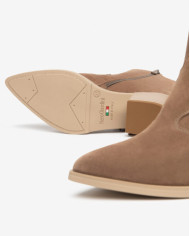 STIVALETTI CON TACCO NEROGIARDINI DONNA VELOUR MOU TPU BADIA NATURALE TACCO 5CM E615131D/442