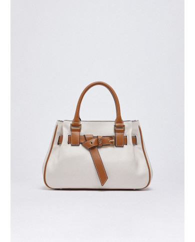 BORSA LIU JO PICCOLA SHOPPING BAG CREAM 32X13X22CM AA6032 E1120 X0459