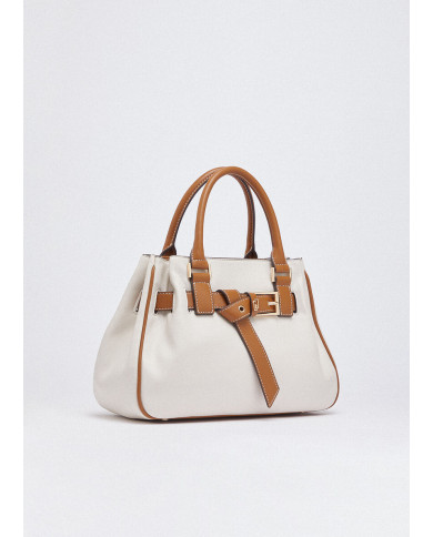 BORSA LIU JO PICCOLA SHOPPING BAG CREAM 32X13X22CM AA6032 E1120 X0459