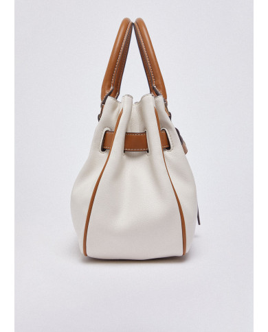 BORSA LIU JO PICCOLA SHOPPING BAG CREAM 32X13X22CM AA6032 E1120 X0459