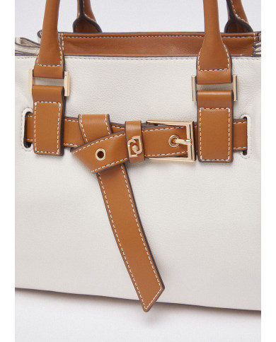 BORSA LIU JO PICCOLA SHOPPING BAG CREAM 32X13X22CM AA6032 E1120 X0459