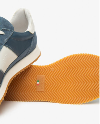 SNEAKERS NEROGIARDINI UOMO VELOUR AVIO SAUVAGE JEANS SPARTA OSSO TR PALERMO TADEJ BIA E601110U/203