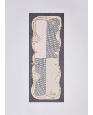 SCIARPA STOLA LIU JO SCARF/SHAWL BLACK 70X180CM 2A6052 T2745 22222