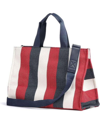 BORSA LIU JO GRANDE A RIGHE BAG BLUE SKY 40X30X20CM 2A6026 T2176 94111 