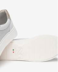 SNEAKERS NEROGIARDINI DONNA SKIPPER BIANCO SKIPPER BIANCO ETOILE MIELE T.BRILL PLATINO E615274D/707