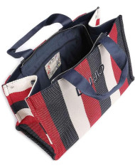 BORSA LIU JO GRANDE A RIGHE BAG BLUE SKY 40X30X20CM 2A6026 T2176 94111 