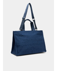 BORSA LIU JO TOTE MEDIA IN MAGLIA BAG BLUE SKY 40X30X20CM 2A6026 T0300 94111