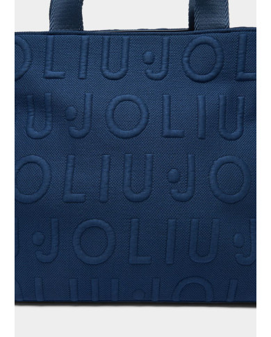 BORSA LIU JO TOTE MEDIA IN MAGLIA BAG BLUE SKY 40X30X20CM 2A6026 T0300 94111