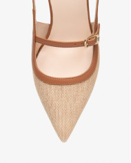 DECOLLETE' NEROGIARDINI DONNA T.PAGLIA FRESH 01/S  ARMENIA COGNAC TPU CLETO NATURALE E615471D/420