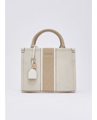 BORSA LIU JO PICCOLA KACQUARD SHOPPING NEUTRO/CREAM 25X11X21CM AA6192 T388A C3905