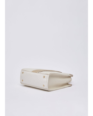BORSA LIU JO PICCOLA KACQUARD SHOPPING NEUTRO/CREAM 25X11X21CM AA6192 T388A C3905