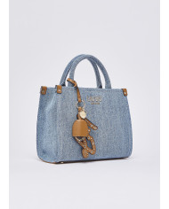BORSA LIU JO PICCOLA SHOPPING LIGHT DENIM 23X11X21CM AA6192 T377A 74015 