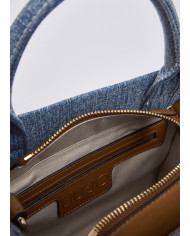 BORSA LIU JO PICCOLA SHOPPING LIGHT DENIM 23X11X21CM AA6192 T377A 74015 