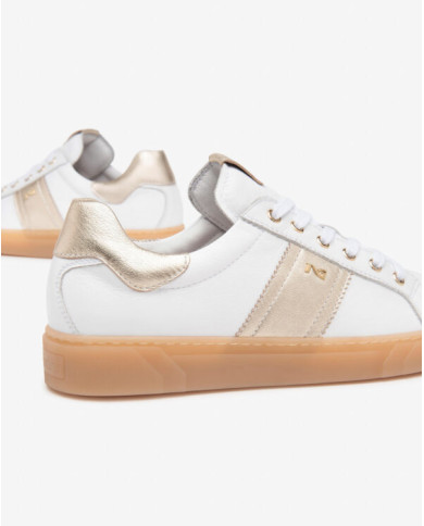 SNEAKERS NEROGIARDINI DONNA CILE BIANCO ETOILE MIELE TR MALAGA E513006D/707